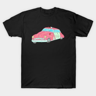 1950's Era Vintage Police Car T-Shirt